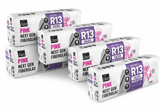 Owens Corning R-13 Kraft Faced 15" Fiberglass Batt Insulation – 5 Bag Bundle – 15 in x 93 in – Local Pickup Morrow GA