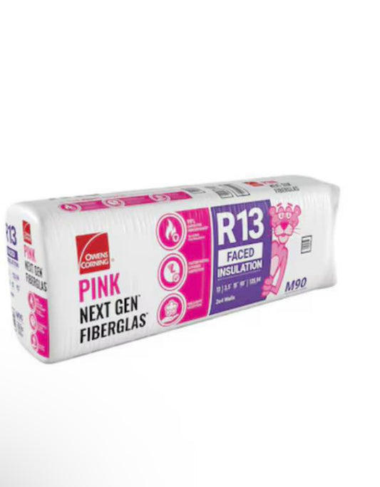 Owens Corning R-13 Kraft Faced 15" Fiberglass Batt Insulation – Single Bag– 15 in x 93 in – Local Pickup Morrow GA